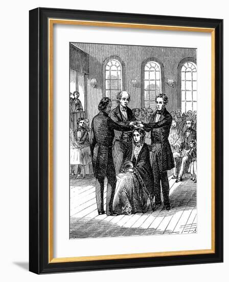 Mormon Confirmation Ceremony, Salt Lake City, Utah, 1853-null-Framed Giclee Print