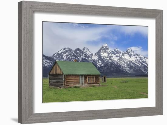 Mormon Row Log Cabin-Galloimages Online-Framed Photographic Print