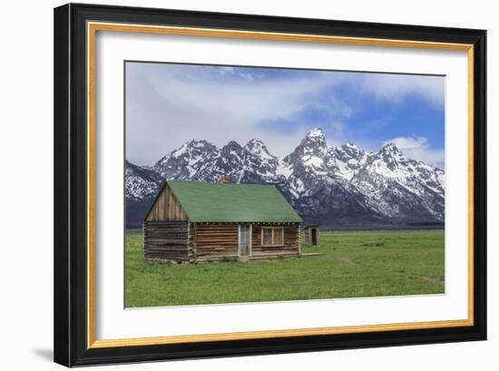 Mormon Row Log Cabin-Galloimages Online-Framed Photographic Print