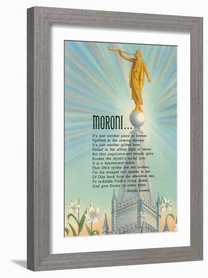 Mormon Statue, Angel Moroni-null-Framed Art Print