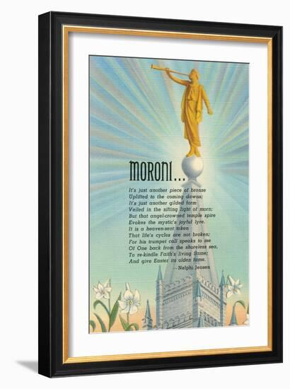 Mormon Statue, Angel Moroni-null-Framed Art Print