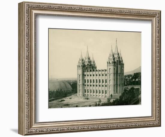 Mormon Temple at Salt Lake City, Circa 1890-null-Framed Giclee Print