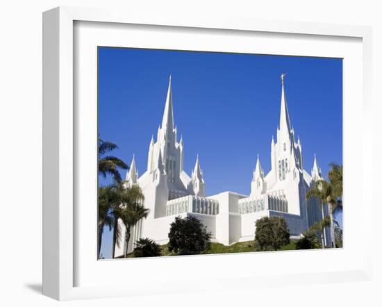 Mormon Temple in La Jolla, San Diego County, California, United States of America, North America-Richard Cummins-Framed Photographic Print