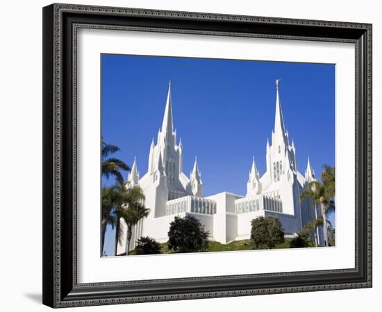 Mormon Temple in La Jolla, San Diego County, California, United States of America, North America-Richard Cummins-Framed Photographic Print