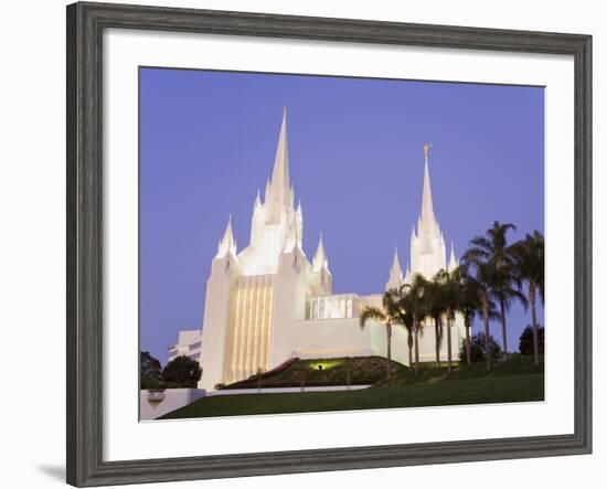 Mormon Temple in La Jolla, San Diego County, California, United States of America, North America-Richard Cummins-Framed Photographic Print