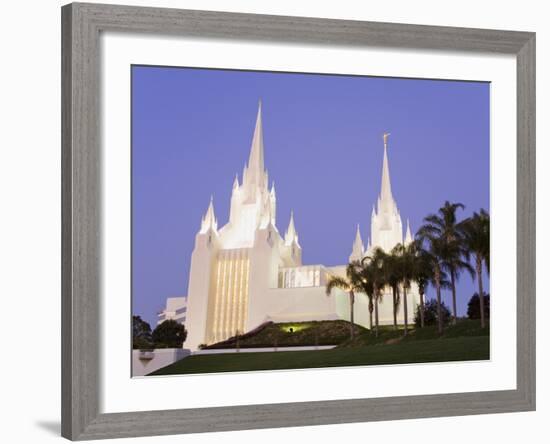 Mormon Temple in La Jolla, San Diego County, California, United States of America, North America-Richard Cummins-Framed Photographic Print