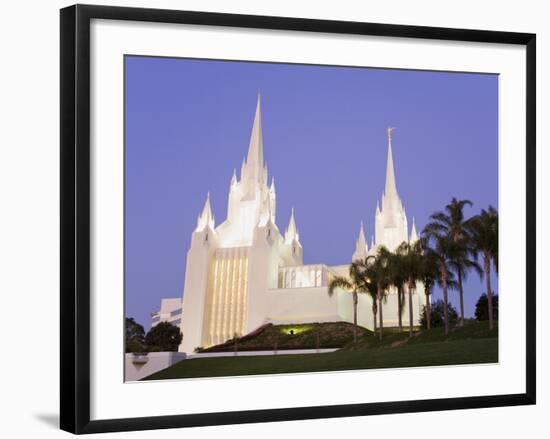 Mormon Temple in La Jolla, San Diego County, California, United States of America, North America-Richard Cummins-Framed Photographic Print