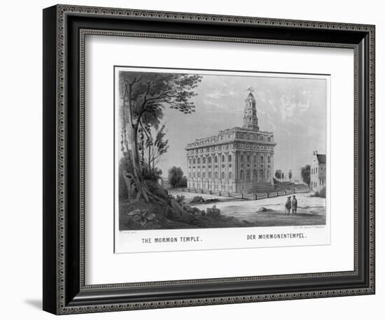 Mormon Temple in Nauvoo, Illinois-null-Framed Giclee Print