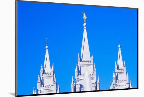 Mormon Temple in Salt Lake City Utah-null-Mounted Photographic Print