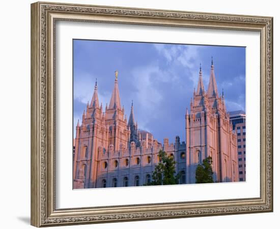 Mormon Temple in Temple Square, Salt Lake City, Utah, United States of America, North America-Richard Cummins-Framed Photographic Print