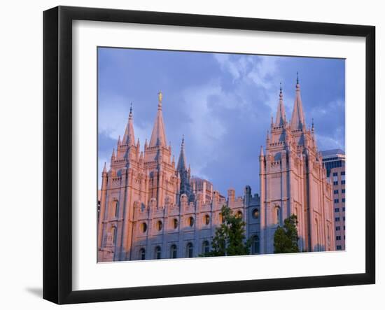 Mormon Temple in Temple Square, Salt Lake City, Utah, United States of America, North America-Richard Cummins-Framed Photographic Print
