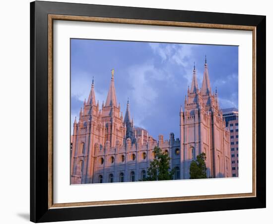 Mormon Temple in Temple Square, Salt Lake City, Utah, United States of America, North America-Richard Cummins-Framed Photographic Print