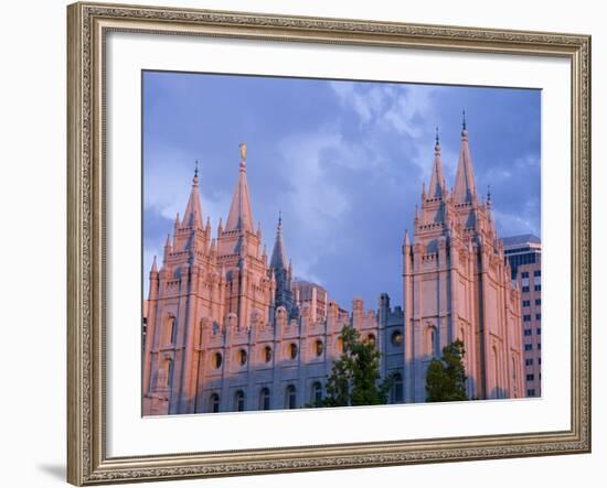 Mormon Temple in Temple Square, Salt Lake City, Utah, United States of America, North America-Richard Cummins-Framed Photographic Print