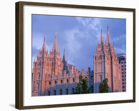 Mormon Temple in Temple Square, Salt Lake City, Utah, United States of America, North America-Richard Cummins-Framed Photographic Print