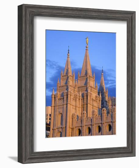 Mormon Temple on Temple Square, Salt Lake City, Utah, United States of America, North America-Richard Cummins-Framed Photographic Print