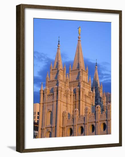 Mormon Temple on Temple Square, Salt Lake City, Utah, United States of America, North America-Richard Cummins-Framed Photographic Print