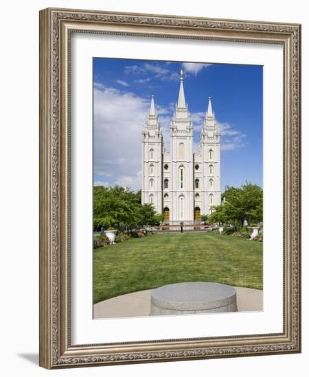 Mormon Temple on Temple Square, Salt Lake City, Utah, United States of America, North America-Richard Cummins-Framed Photographic Print