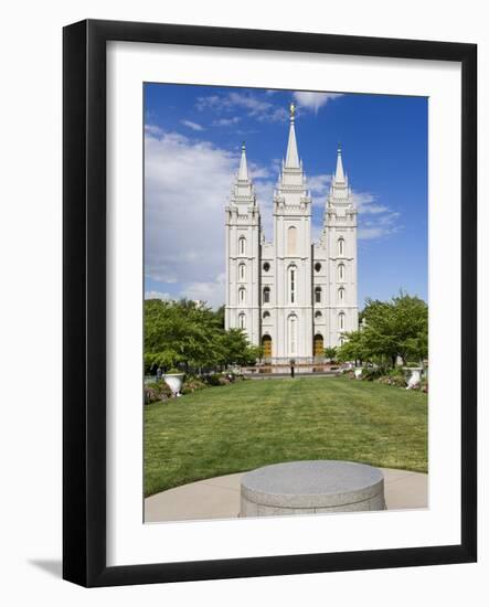 Mormon Temple on Temple Square, Salt Lake City, Utah, United States of America, North America-Richard Cummins-Framed Photographic Print