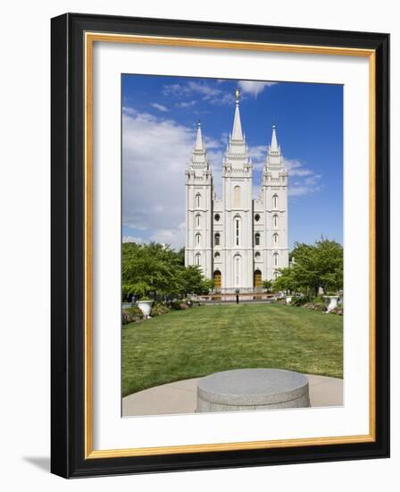 Mormon Temple on Temple Square, Salt Lake City, Utah, United States of America, North America-Richard Cummins-Framed Photographic Print