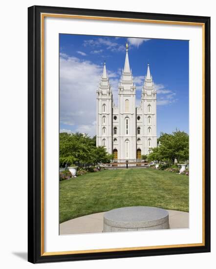 Mormon Temple on Temple Square, Salt Lake City, Utah, United States of America, North America-Richard Cummins-Framed Photographic Print