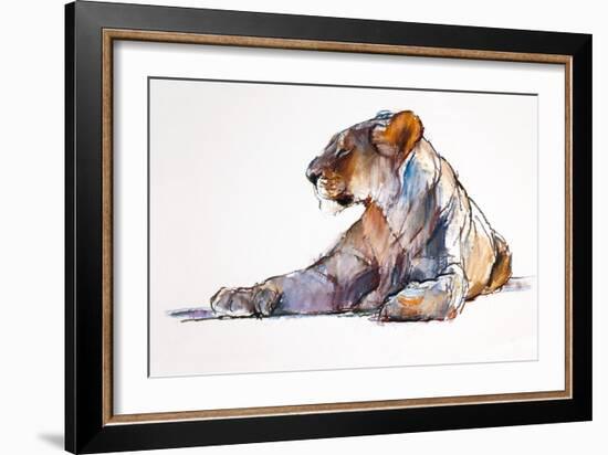 Morning, 2019, (pastel on paper)-Mark Adlington-Framed Giclee Print