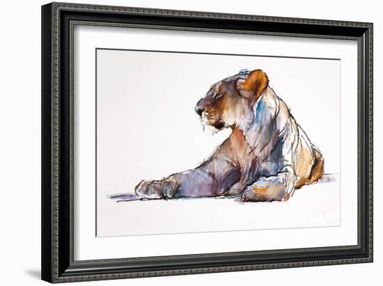 Morning, 2019, (pastel on paper)-Mark Adlington-Framed Giclee Print