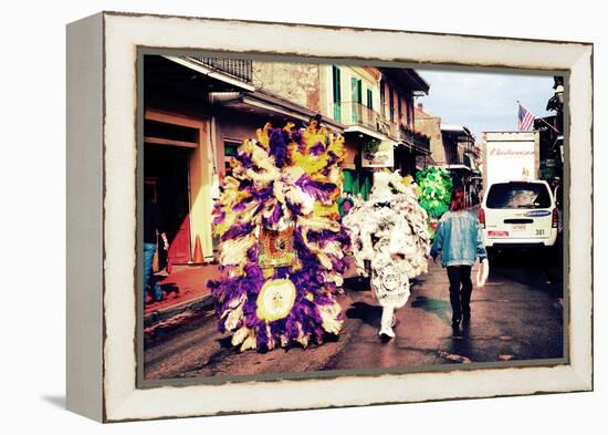 Morning After Bourbon Street New Orleans-null-Framed Stretched Canvas