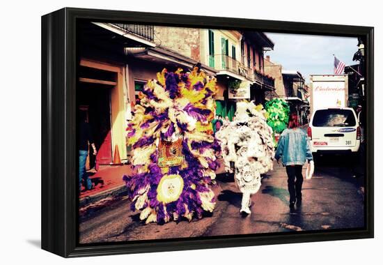 Morning After Bourbon Street New Orleans-null-Framed Stretched Canvas