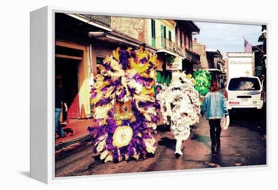 Morning After Bourbon Street New Orleans-null-Framed Stretched Canvas