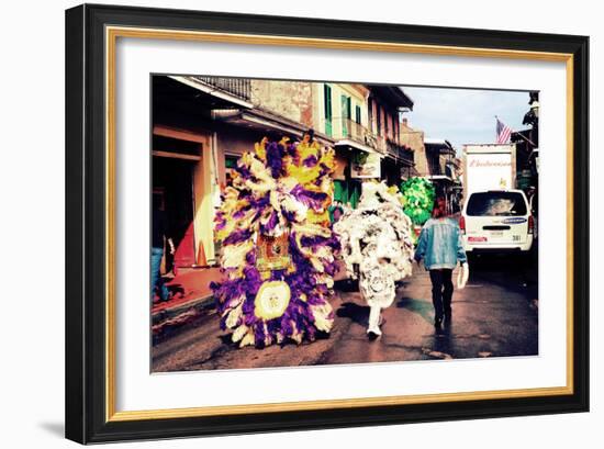 Morning After Bourbon Street New Orleans-null-Framed Photo