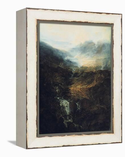 Morning Amongst the Coniston Fells, Cumberland, 1798-J. M. W. Turner-Framed Premier Image Canvas