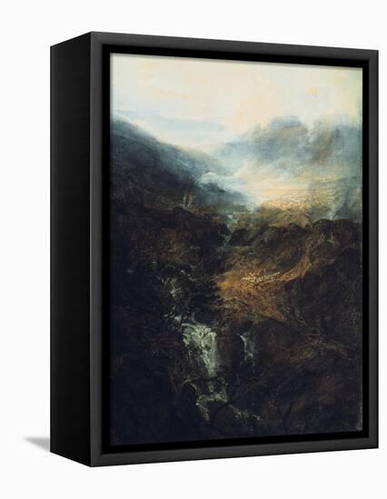 Morning Amongst the Coniston Fells, Cumberland, 1798-J. M. W. Turner-Framed Premier Image Canvas