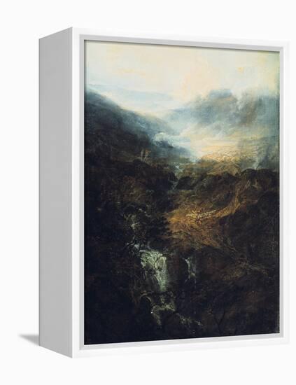 Morning Amongst the Coniston Fells, Cumberland, 1798-J. M. W. Turner-Framed Premier Image Canvas