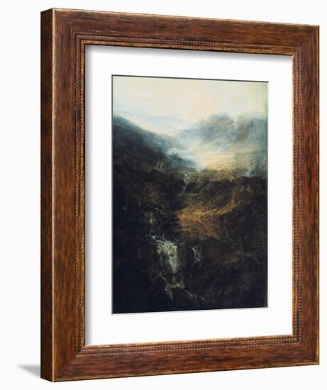 Morning Amongst the Coniston Fells, Cumberland, 1798-J. M. W. Turner-Framed Giclee Print