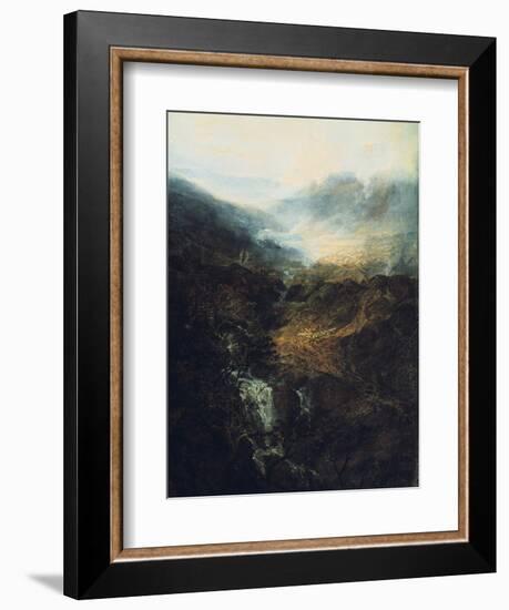 Morning Amongst the Coniston Fells, Cumberland, 1798-J. M. W. Turner-Framed Giclee Print