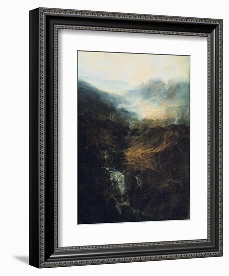 Morning Amongst the Coniston Fells, Cumberland, 1798-J. M. W. Turner-Framed Giclee Print