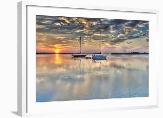 Morning Anchorage-Mary Lou Johnson-Framed Art Print