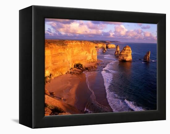 Morning at 12 Apostles, Great Ocean Road, Port Campbell National Park, Victoria, Australia-Howie Garber-Framed Premier Image Canvas