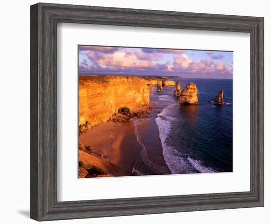 Morning at 12 Apostles, Great Ocean Road, Port Campbell National Park, Victoria, Australia-Howie Garber-Framed Photographic Print