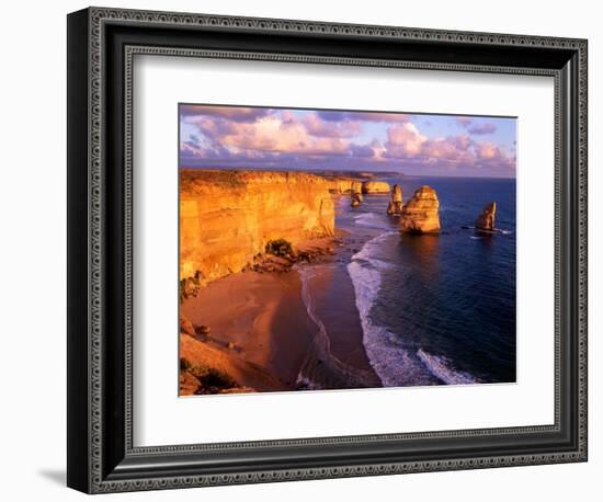 Morning at 12 Apostles, Great Ocean Road, Port Campbell National Park, Victoria, Australia-Howie Garber-Framed Photographic Print