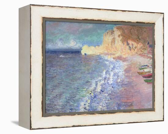 Morning at Etretat, 1883-Claude Monet-Framed Premier Image Canvas