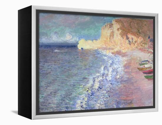 Morning at Etretat, 1883-Claude Monet-Framed Premier Image Canvas