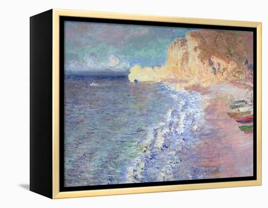 Morning at Etretat, 1883-Claude Monet-Framed Premier Image Canvas