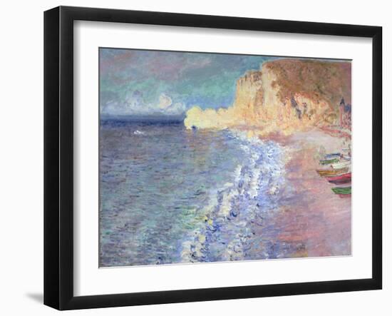 Morning at Etretat, 1883-Claude Monet-Framed Giclee Print