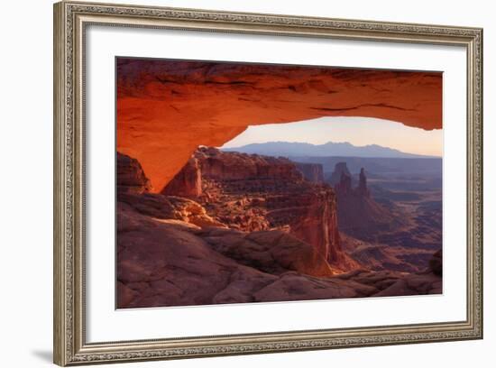 Morning at Mesa Arch, Canyonlands-Vincent James-Framed Photographic Print