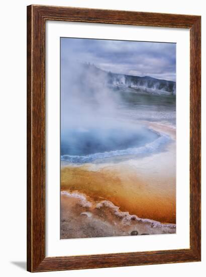 Morning at the Crested Pool, Yellowstone-Vincent James-Framed Photographic Print