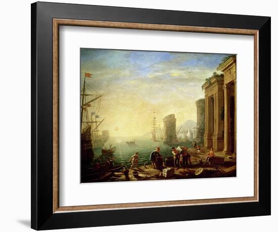 Morning at the Port, 1640-Claude Lorraine-Framed Giclee Print