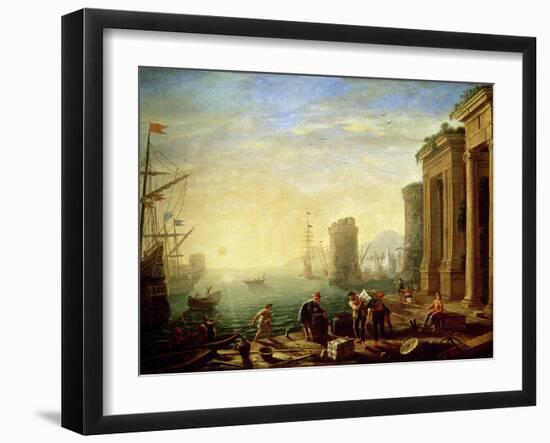 Morning at the Port, 1640-Claude Lorraine-Framed Giclee Print