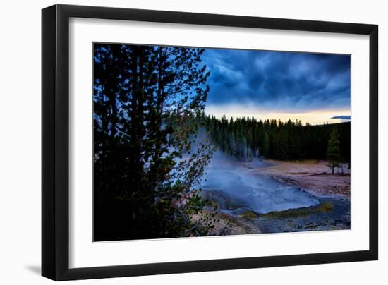 Morning Brew, Mood and Mist at Yellowstone National Park, Wyoming-Vincent James-Framed Photographic Print