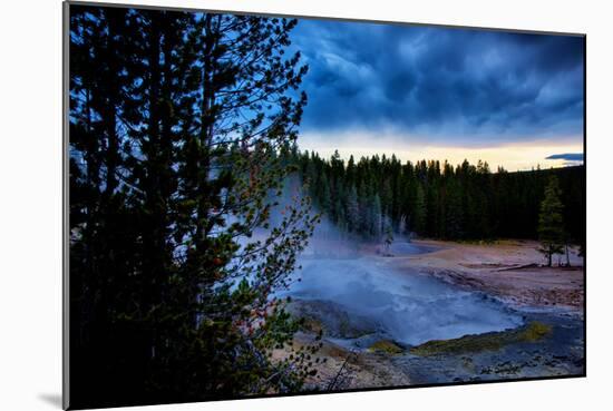 Morning Brew, Mood and Mist at Yellowstone National Park, Wyoming-Vincent James-Mounted Photographic Print